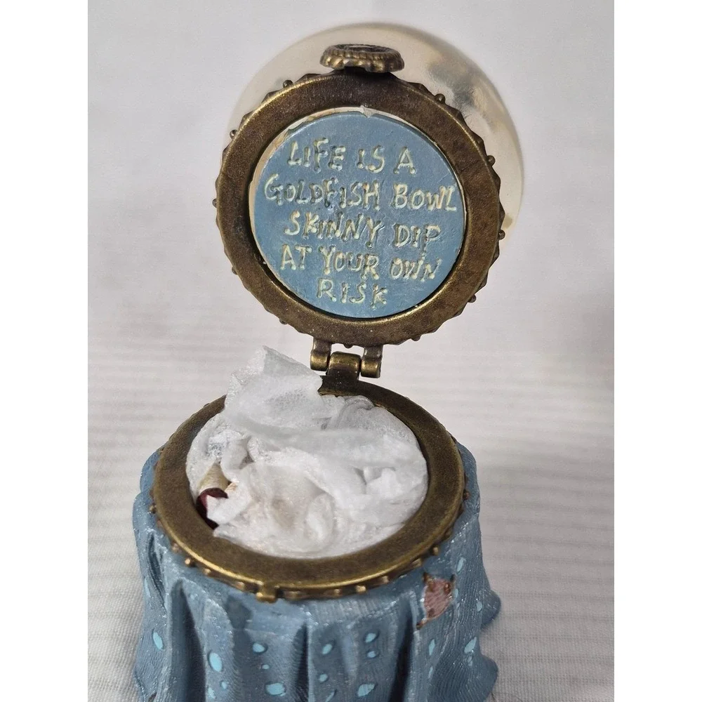 Boyds Bears Goldie's Fish Bowl Sushi McNibble Treasure Box Ltd Edition-see text